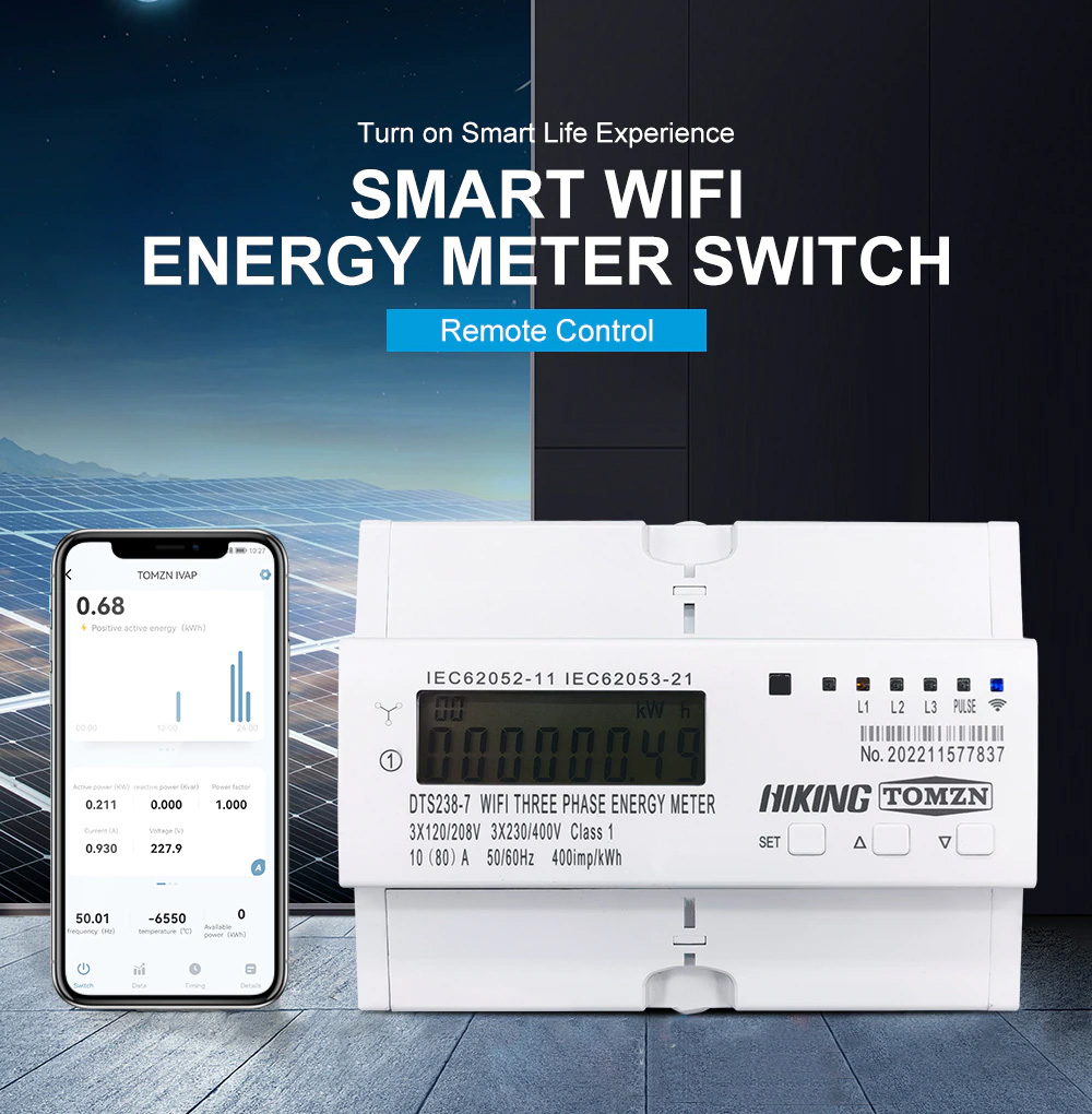 Compteur Wifi Triphas Tuya Avec Compteur D Lectricit A